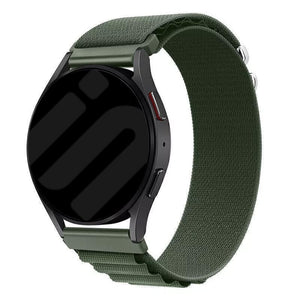 Bracelet nylon Alpine Huawei Watch 5 - 46mm (vert)