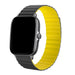 Bracelet silicone magnétique Xiaomi Amazfit GTS (noir/jaune)