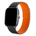 Bracelet silicone magnétique Amazfit Bip (noir/orange)