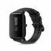 Bracelet silicone/cuir Xiaomi Amazfit Bip (noir)