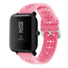 Bracelet silicone à motifs Xiaomi Amazfit Bip (rose vif)