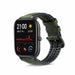 Bracelet silicone/cuir Xiaomi Amazfit GTS (vert)