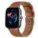 Bracelet cuir Amazfit GTS 3 (serré marron)
