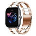 Bracelet acier Amazfit GTS 3 (or rose/blanc)