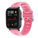 Bracelet silicone à motifs Xiaomi Amazfit GTS (rose vif)