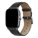 Bracelet cuir motif crocodile Amazfit Bip (noir)