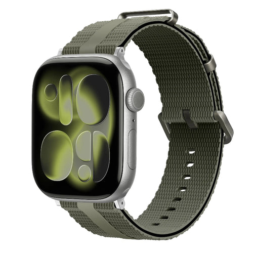 apple watch silicone band green