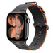 Apple Watch Silicone Active Strap (Dark Grey/Orange)
