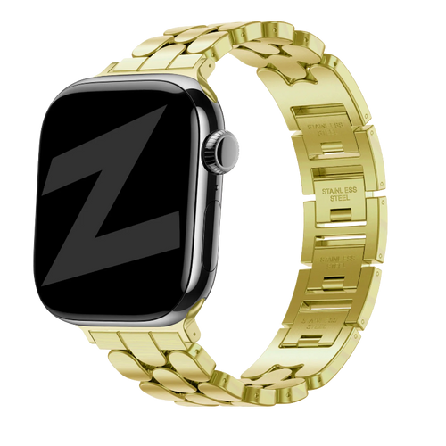 apple watch steel band oval gold