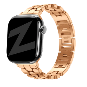 apple watch steel band oval rose gold