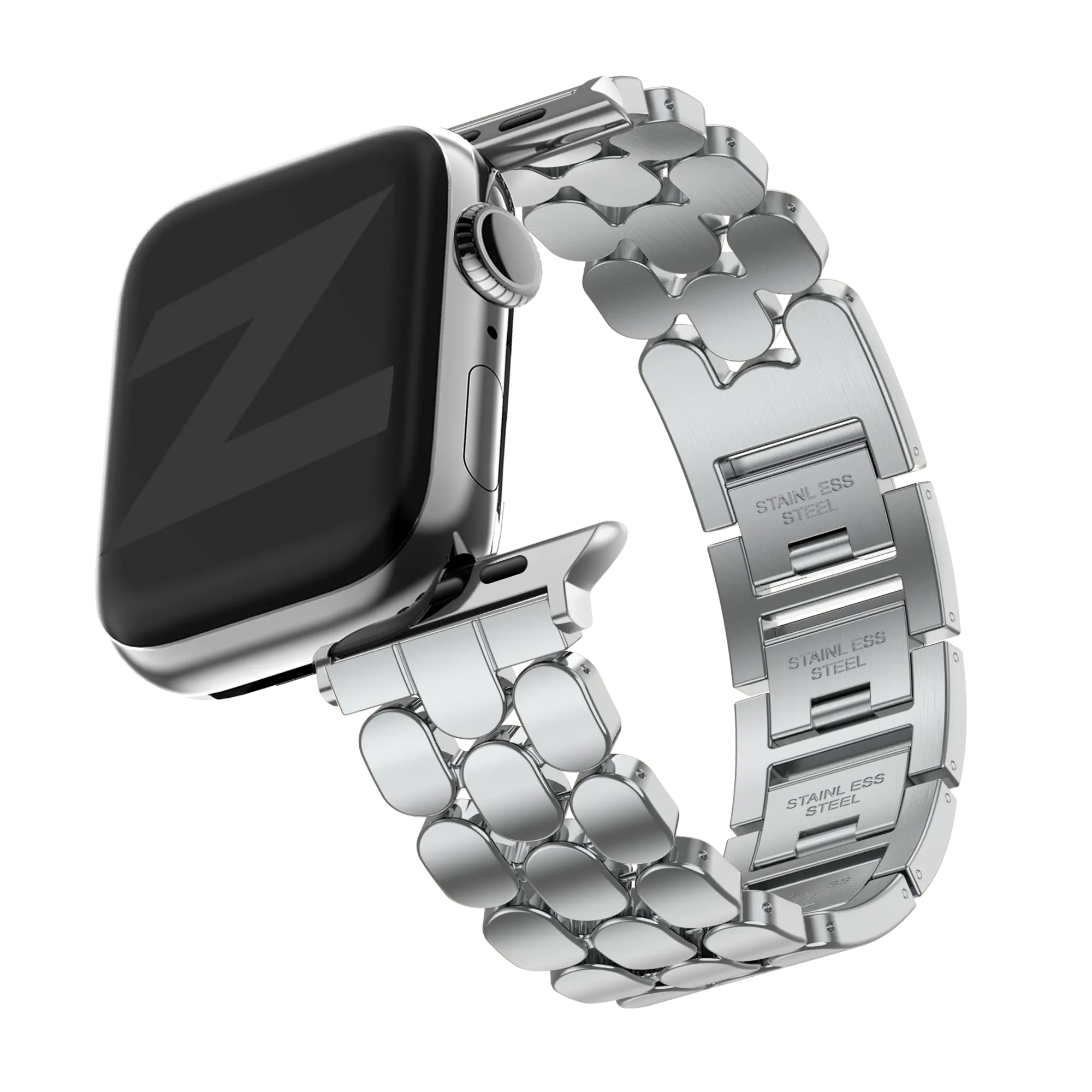 Bandz Bracelet acier 'Oval' Apple Watch (argent)
