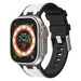 Bracelet sport grain Apple Watch (noir/blanc)
