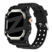 Bandz Apple Watch Ultra TPU Strap with Case (Black with Titanium)