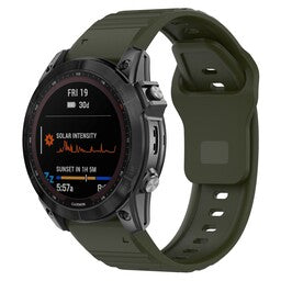 Bracelet silicone outdoor Garmin Instinct E - 45mm (vert armée)