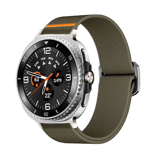 Bracelet elastique Samsung Galaxy Watch 8 - 44mm (vert militaire)