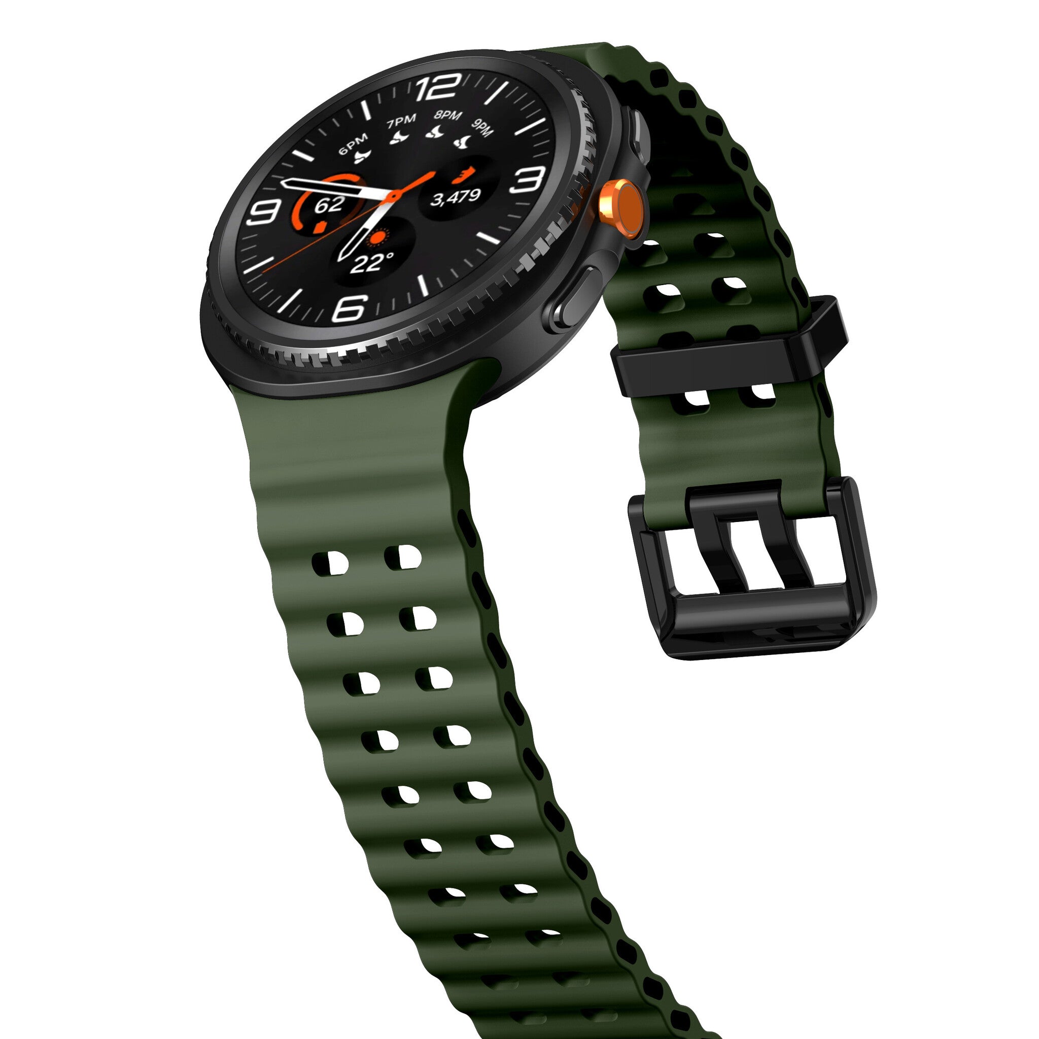 Samsung Galaxy Watch 8 - 40mm Ocean Strap (Army Green)