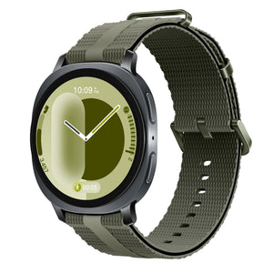 Bracelet active silicone Samsung Galaxy Watch 9 - 44mm (vert militaire)