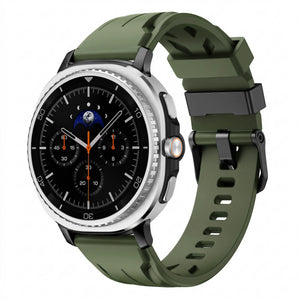Bracelet silicone race Samsung Galaxy Watch 9 - 44mm (vert militaire)