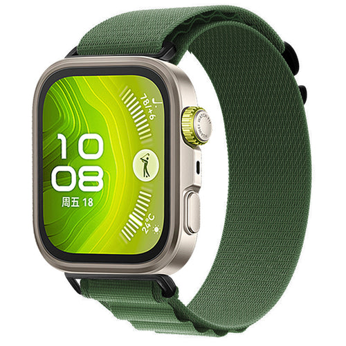 Bracelet Alpine nylon Huawei Watch Fit 5 (vert militaire)