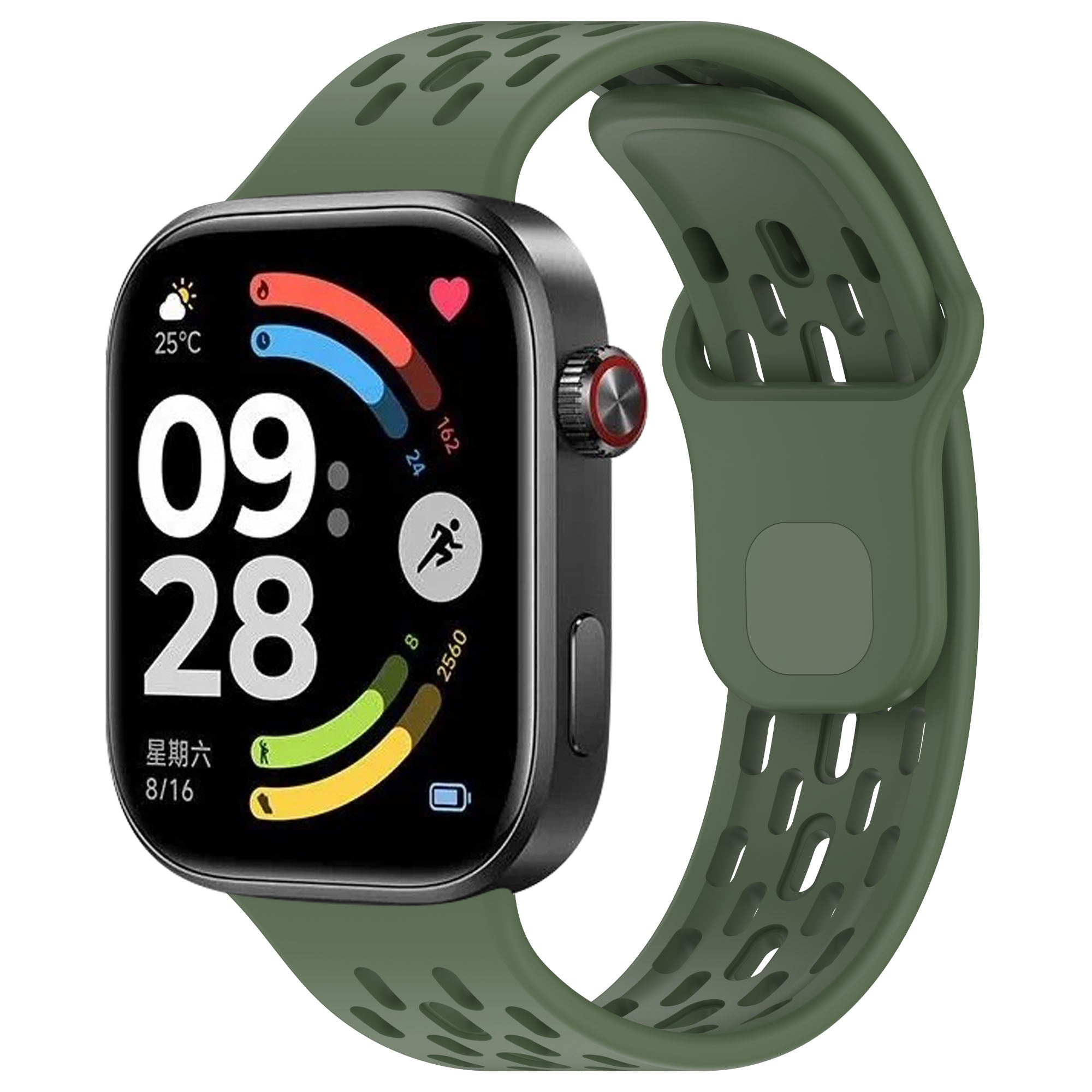 Bracelet air silicone Xiaomi Smart Band 9 Pro (vert militaire)