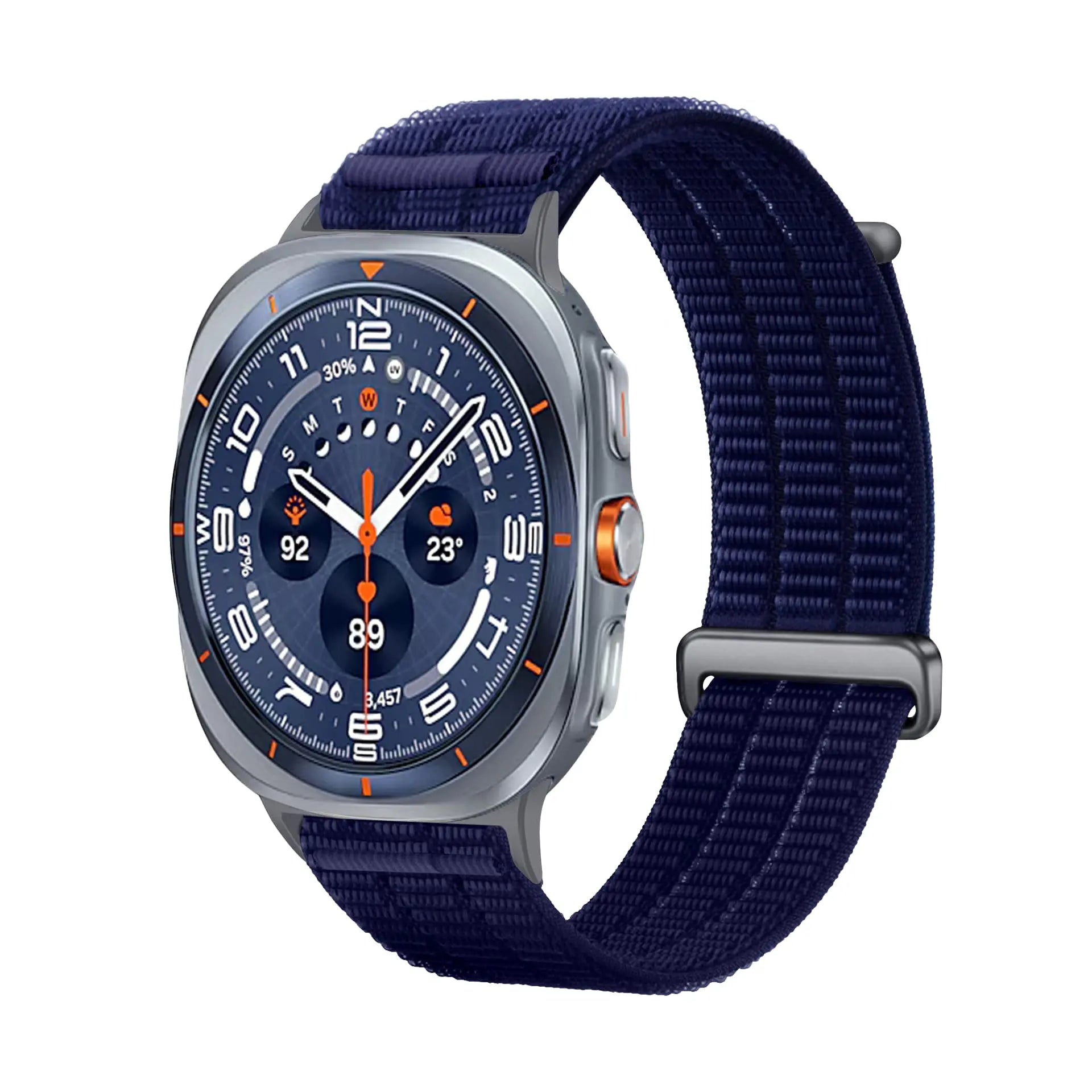 Bracelet nylon air Samsung Galaxy Watch Ultra 2 (bleu foncé)