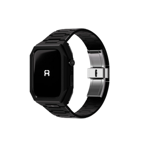 Reqior Boîtier avec bracelet en acier 'Nautilus' Apple Watch 45mm (noir)