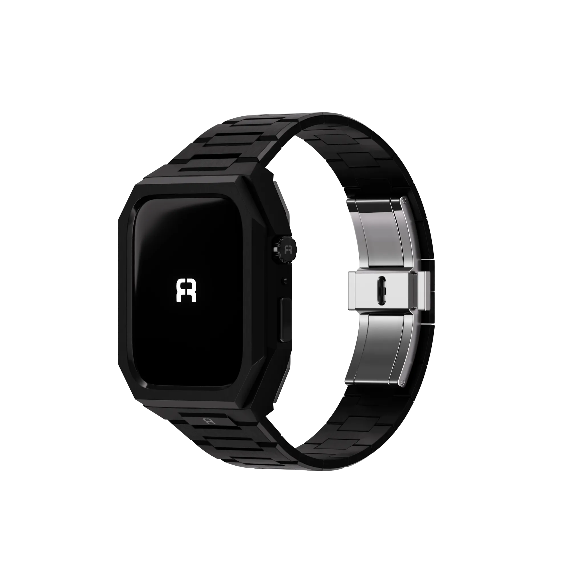 Reqior Boîtier avec bracelet en acier 'Nautilus' Apple Watch 45mm (noir)
