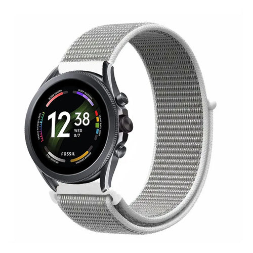 bandje-voor-fossil-gen-6-44mm-nylon-zeeschelp