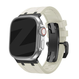Bandz Bracelet silicone 'Luxe Liquid' Apple Watch (beige/noir)