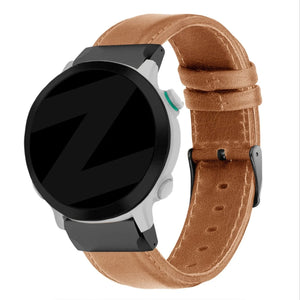 Bandz Garmin Forerunner 955 Leather Strap (Brown)