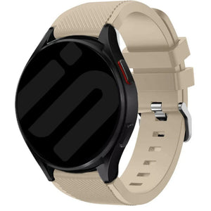 Bracelet silicone sergé Amazfit Bip U (Pro) (beige)