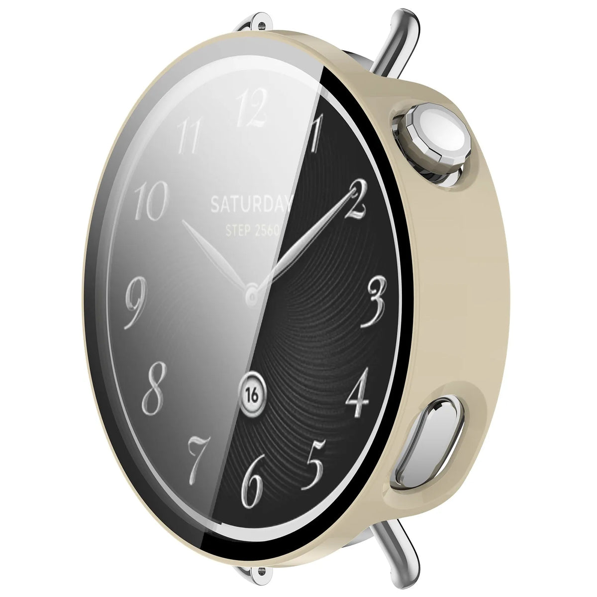 Coque PC avec verre Xiaomi Watch S4 - 41mm (beige)