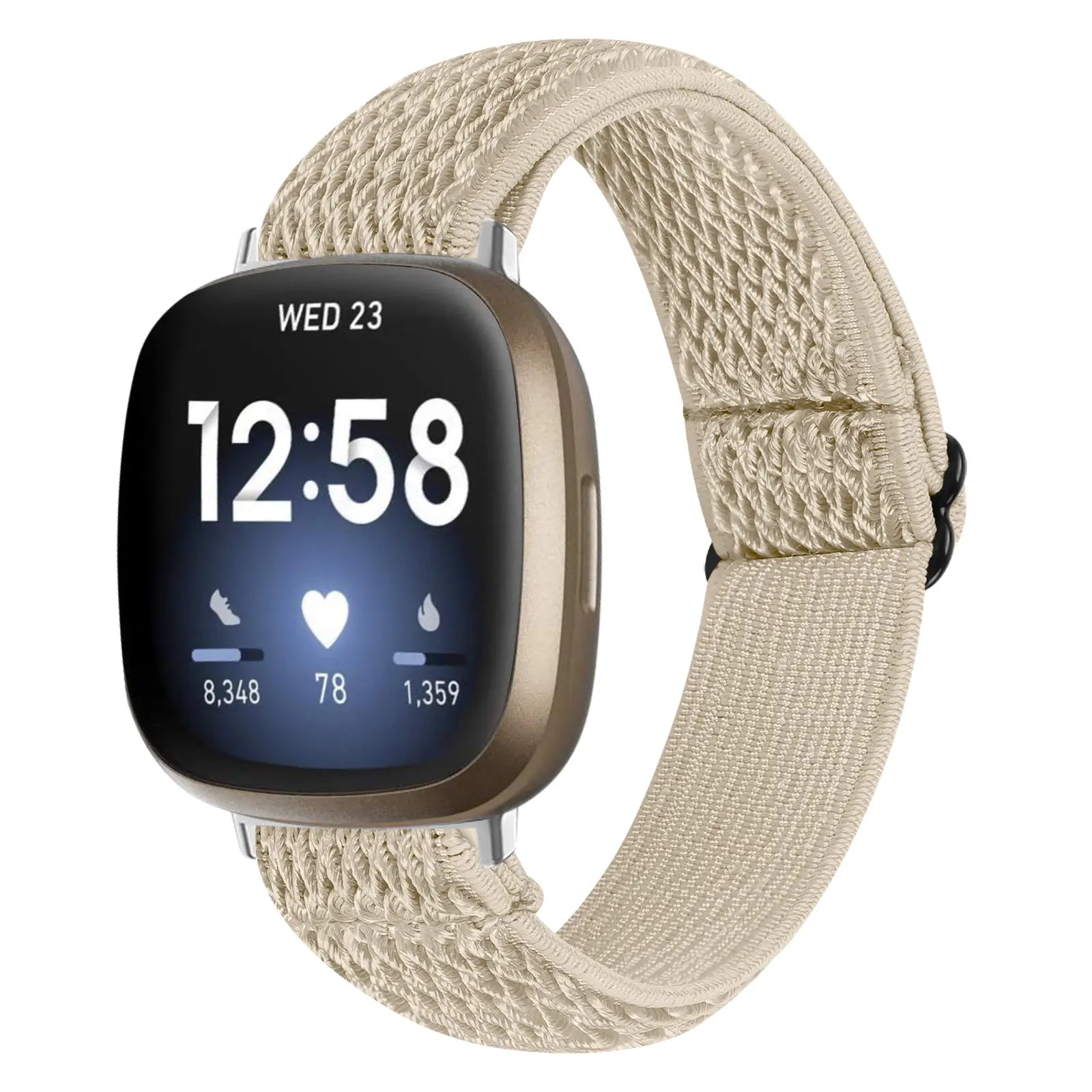 Bracelet élastique Fitbit Sense (beige)