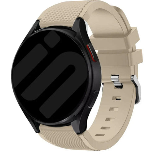 Bracelet silicone sergé Amazfit GTS 4 (beige)