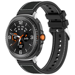 Bracelet nylon hybride Samsung Galaxy Watch 8 Classic (noir)