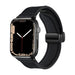 Bracelet cuir boucle en D Apple Watch Ultra (noir)