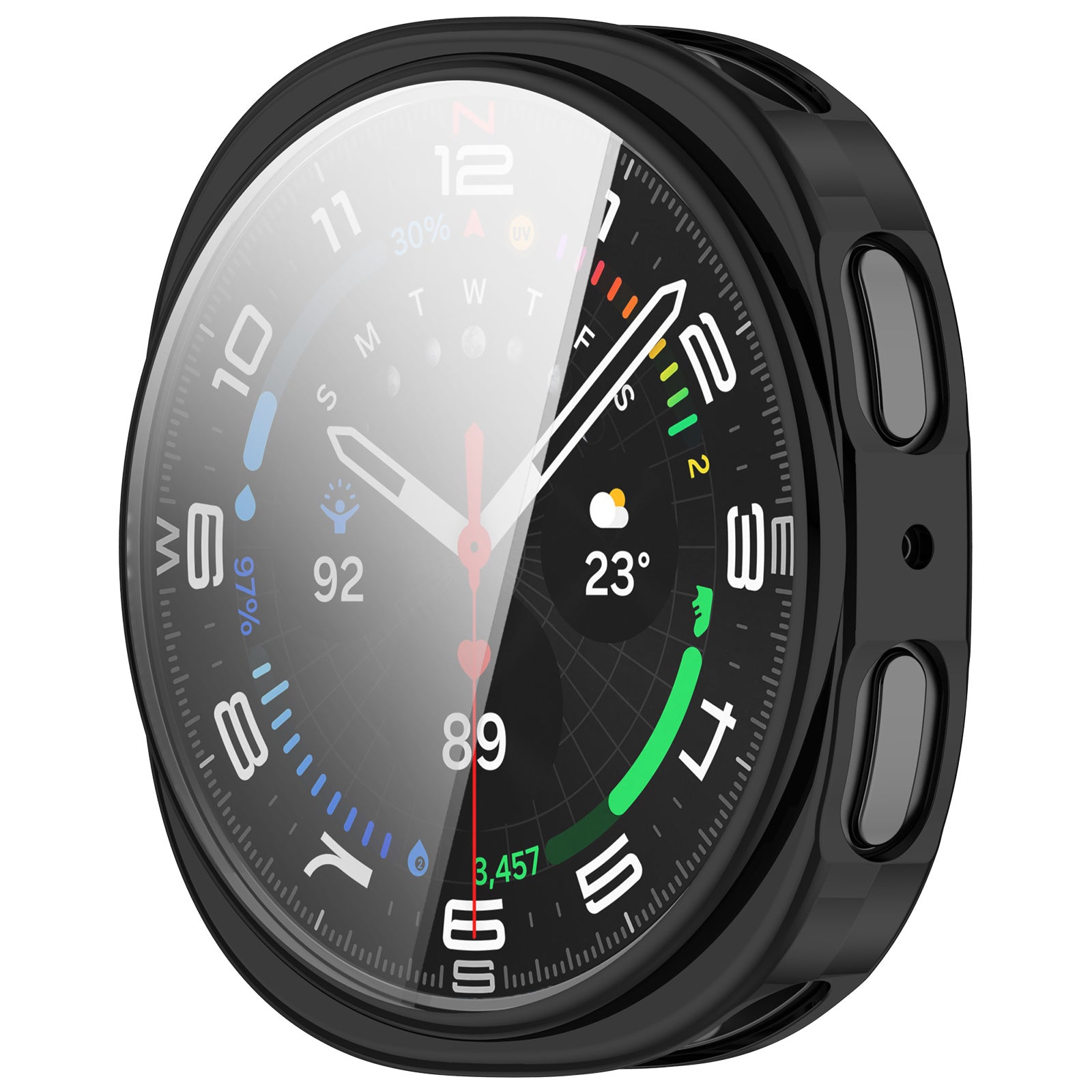Coque TPU Samsung Galaxy Watch 8 / 9 -  44mm (noir)