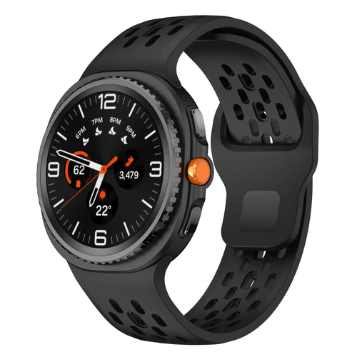 Bracelet silicone Air Samsung Galaxy Watch 8 Classic (noir)