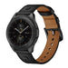 Bracelet cuir vissé Polar Pacer (noir)