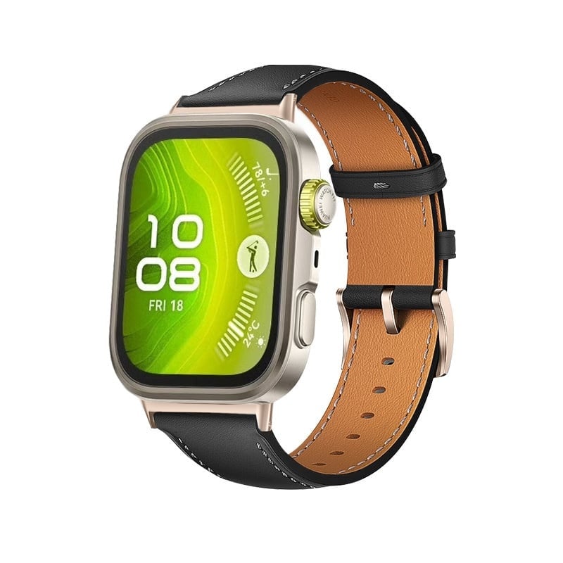 Huawei Watch Fit 4 Leather Strap (Black)