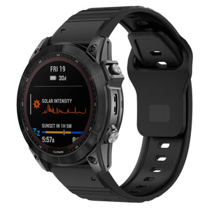 Bracelet silicone 'Outdoor' Garmin Forerunner 970 (noir)