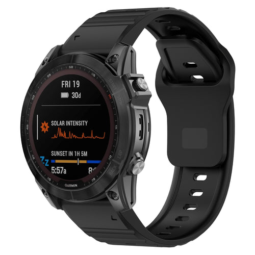 Bracelet silicone 'Outdoor' Garmin Forerunner 970 (noir)