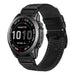 Bracelet cuir premium Garmin Approach S70 - 47mm (noir)