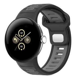 Bracelet sport 'Duo' Google Pixel Watch 5 - 45mm (noir/gris)