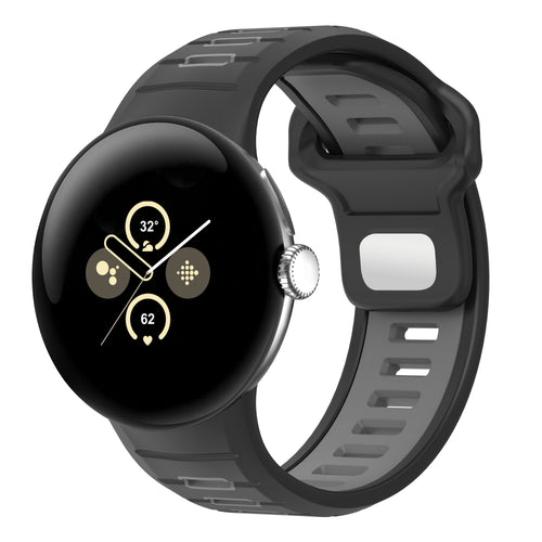 Bracelet sport 'Duo' Google Pixel Watch 5 - 45mm (noir/gris)