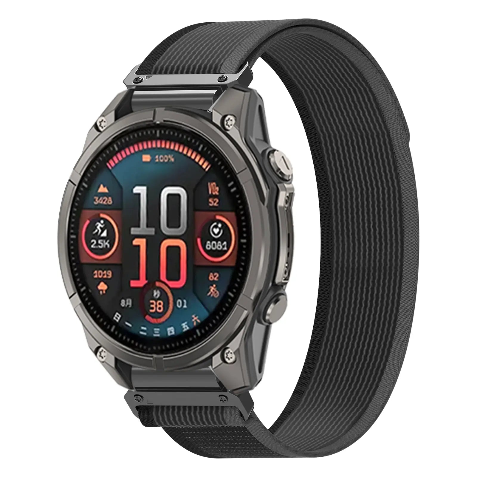 Garmin Fenix 5x/6x Premium Trail Loop Strap (Black/Grey)
