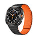 Samsung Galaxy Watch Ultra Magnetic Silicone Strap (Black/Orange)