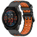 Bracelet sport ondulé Garmin Approach S70 - 47mm (noir/orange)