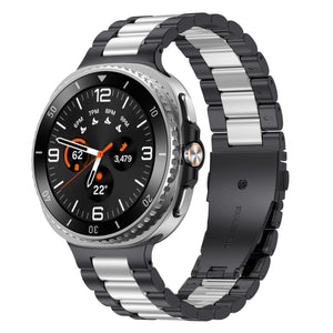 Bracelet acier Samsung Galaxy Watch 8 Classic (noir/argent)