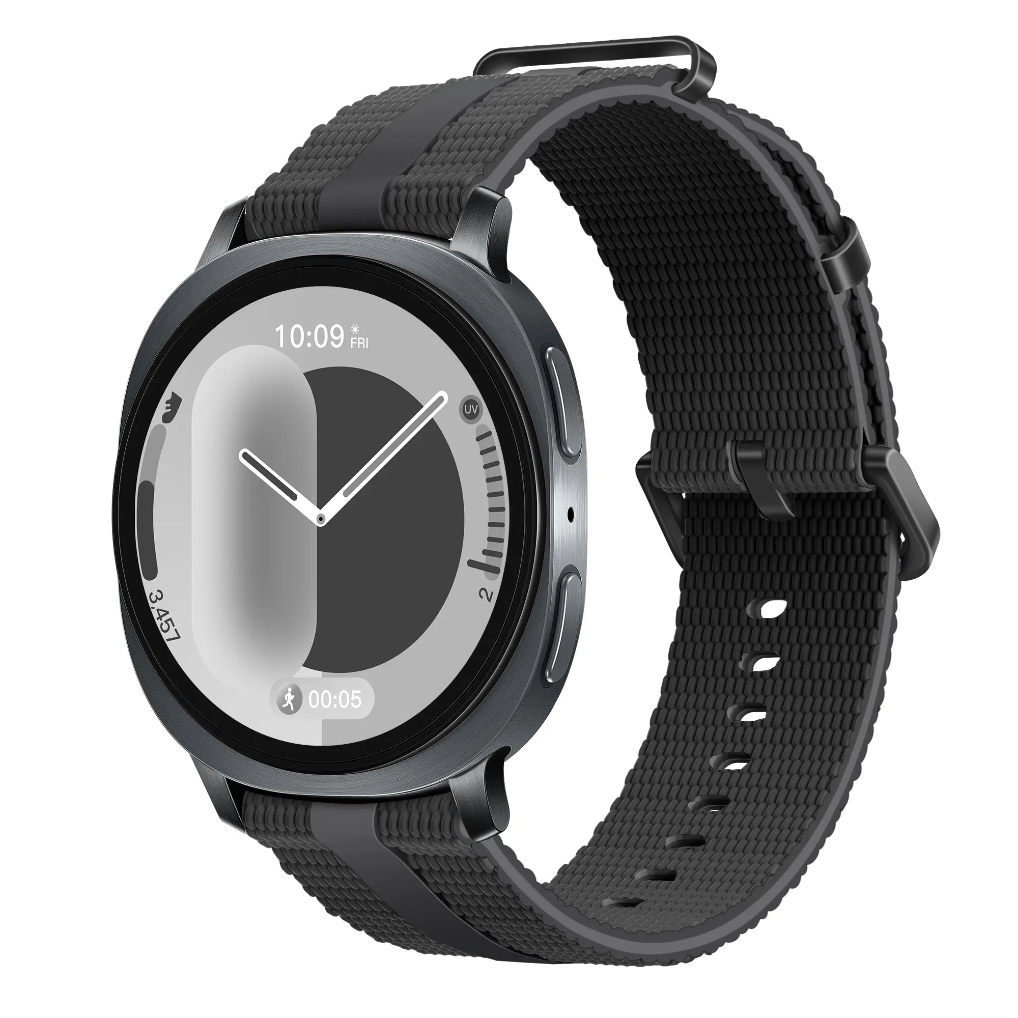 Bracelet active silicone Samsung Galaxy Watch 9 - 44mm (noir)
